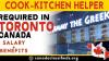 COOK-KITCHEN HELPER REQUIRED IN TORONTO