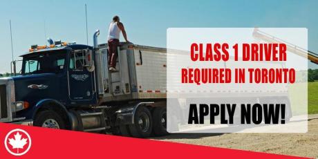 URGENT CLASS 1 DRIVER REQUIRED IN TORONTO
