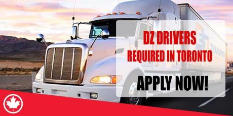 DZ DRIVERS REQUIRED IN TORONTO