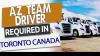 AZ TEAM DRIVER NEEDS TORONTO TO CALIFORNIA
