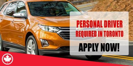 PERSONAL DRIVER REQUIRED IN TORONTO