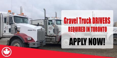 Gravel Truck DRIVERS REQUIRED IN TORONTO
