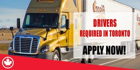 DRIVERS REQUIRED IN TORONTO