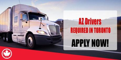 AZ Drivers REQUIRED IN TORONTO