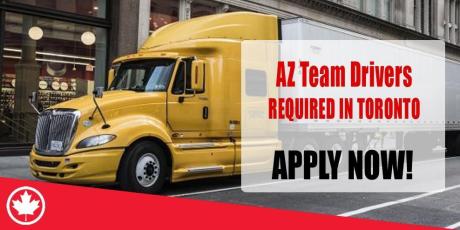 AZ Team Drivers REQUIRED IN TORONTO