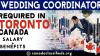 WEDDING COORDINATOR REQUIRED IN TORONTO