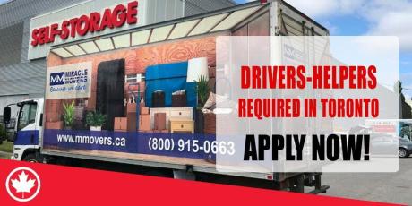 DRIVERS-HELPERS REQUIRED IN TORONTO