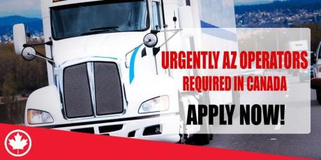 URGENTLY AZ OPERATORS REQUIRED IN CANADA