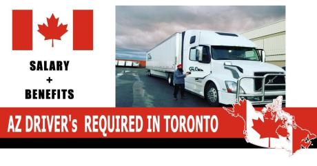 AZ DRIVER's REQUIRED IN TORONTO