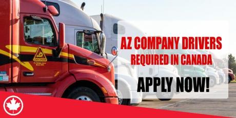 AZ COMPANY DRIVERS REQUIRED IN CANADA