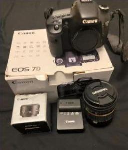 Camera Canon EOS 7D + 2 high quality lens