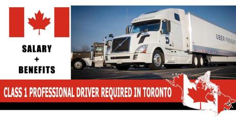 CLASS 1 PROFESSIONAL DRIVER REQUIRED IN TORONTO