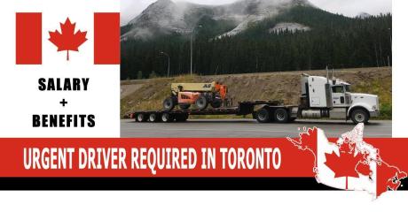 URGENT DRIVER REQUIRED IN TORONTO