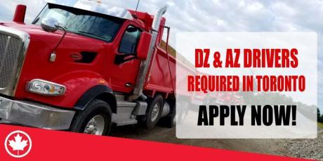 DZ & AZ DRIVERS REQUIRED IN TORONTO
