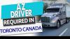 Hiring AZ Drivers for Canada wide and USA Team Runs