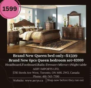 Ashley and Aery beds and Bedroom set on sale at Aery Imports!! HURRY UP!!! starting $219