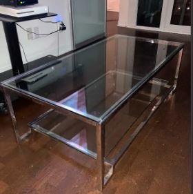 Like new glass coffee table