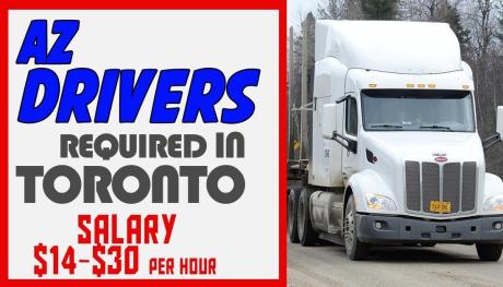 AZ DRIVERS REQUIRED IN TORONTO