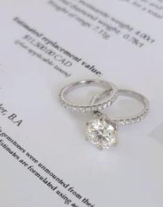 New 4.78ct Diamond Moissanite Engagement Ring Set 18k