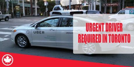 URGENT DRIVER REQUIRED IN TORONTO