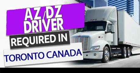 AZ/ DZ TRUCK DRIVER REQUIRED URGENTLY
