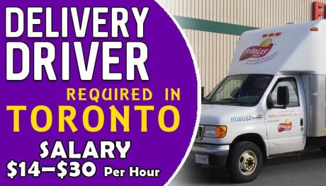 DELIVERY DRIVER REQUIRED IN TORONTO